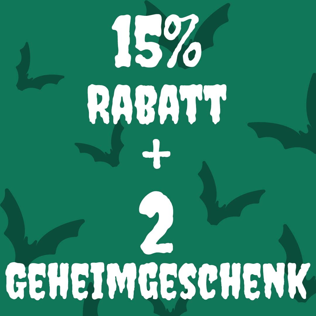 5 Stempel = 15% Rabatt + 2 Geheimgeschenke