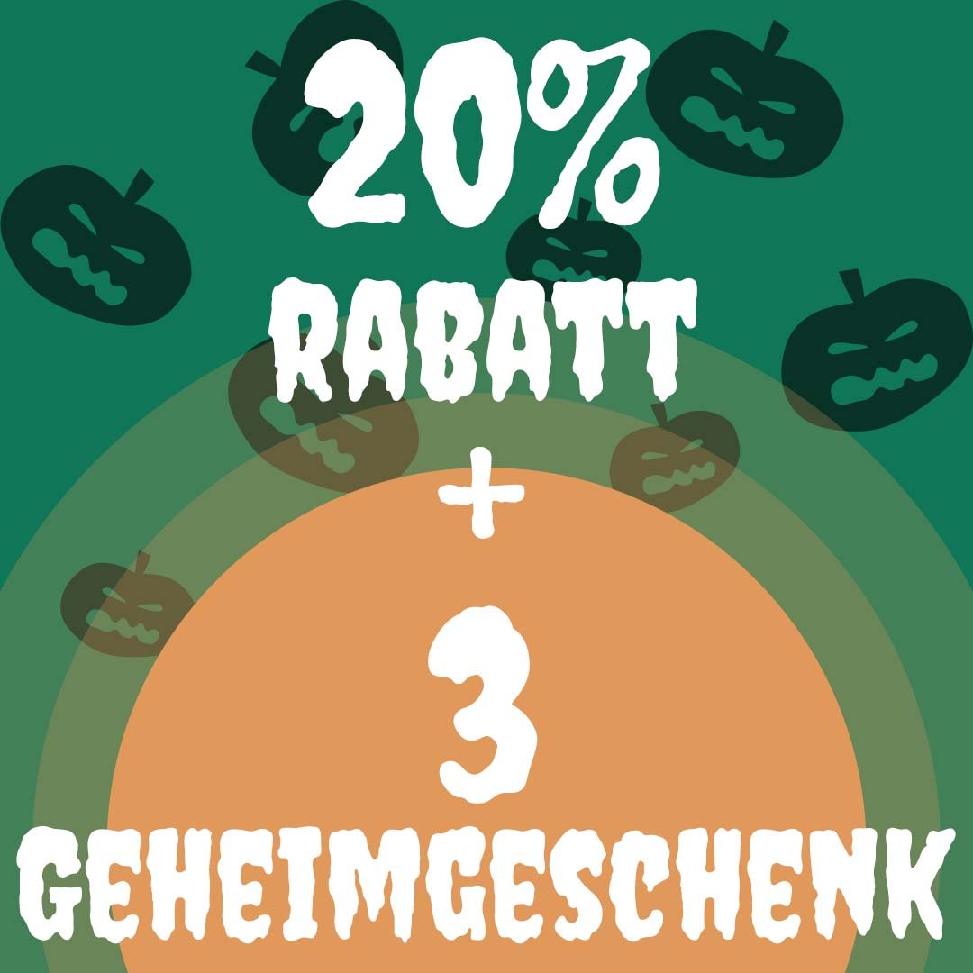 6 Stempel = 20% Rabatt + 3 Geheimgeschenke